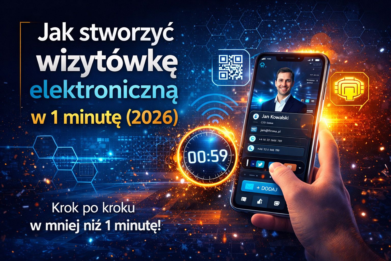 Jak stworzyć wizytówkę elektroniczną w 1 minutę (2026)