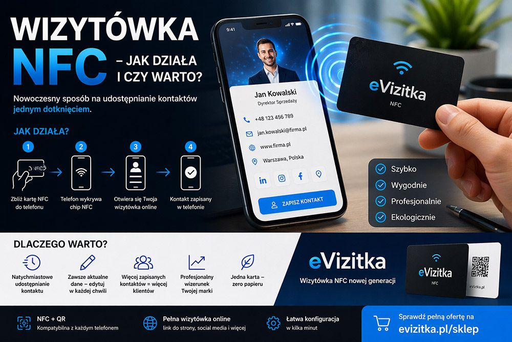 Wizytówka NFC – jak działa i czy warto?