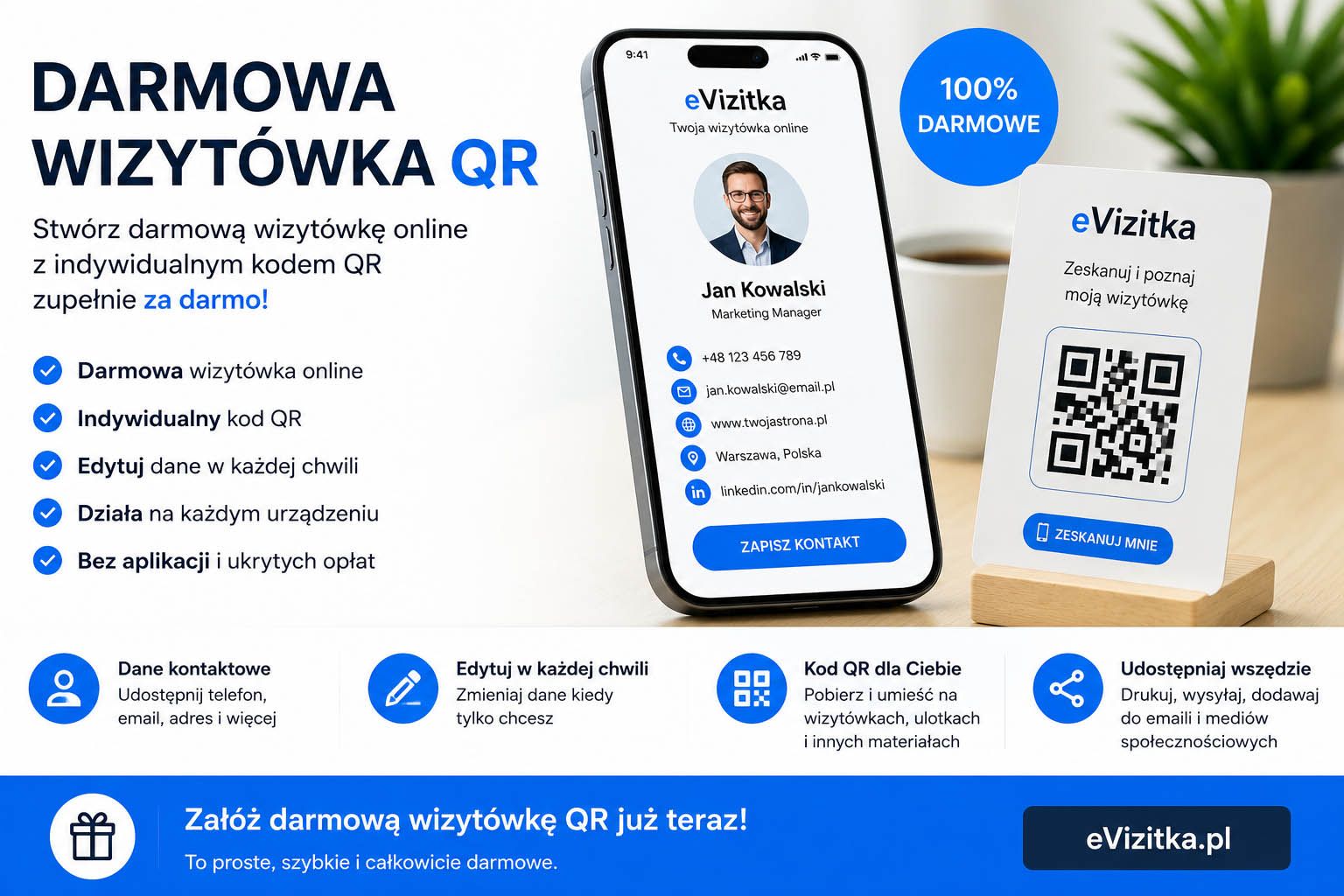 Darmowa wizytówka QR – jak stworzyć ją za darmo