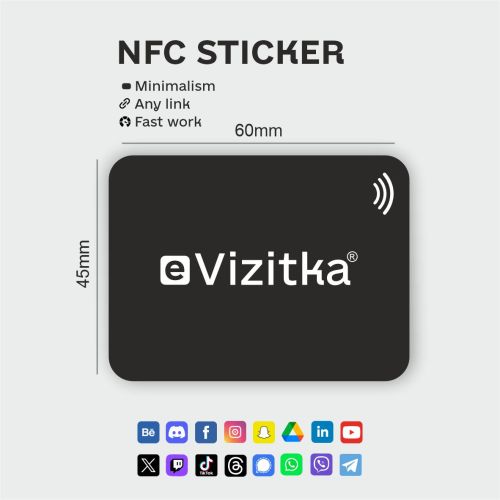 купити NFC стікер великий. NFC наліпка